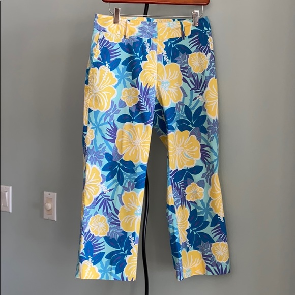 Lilly Pulitzer Pants - LILLY PULITZER
VINTAGE NASSAU BLUE POPPY PANTS